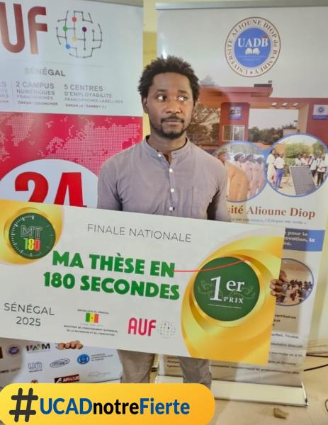 M. Malang SEYDI Doctorant à l’École Doctorale Etudes sur l’Homme et la Société ETHOS-UCAD